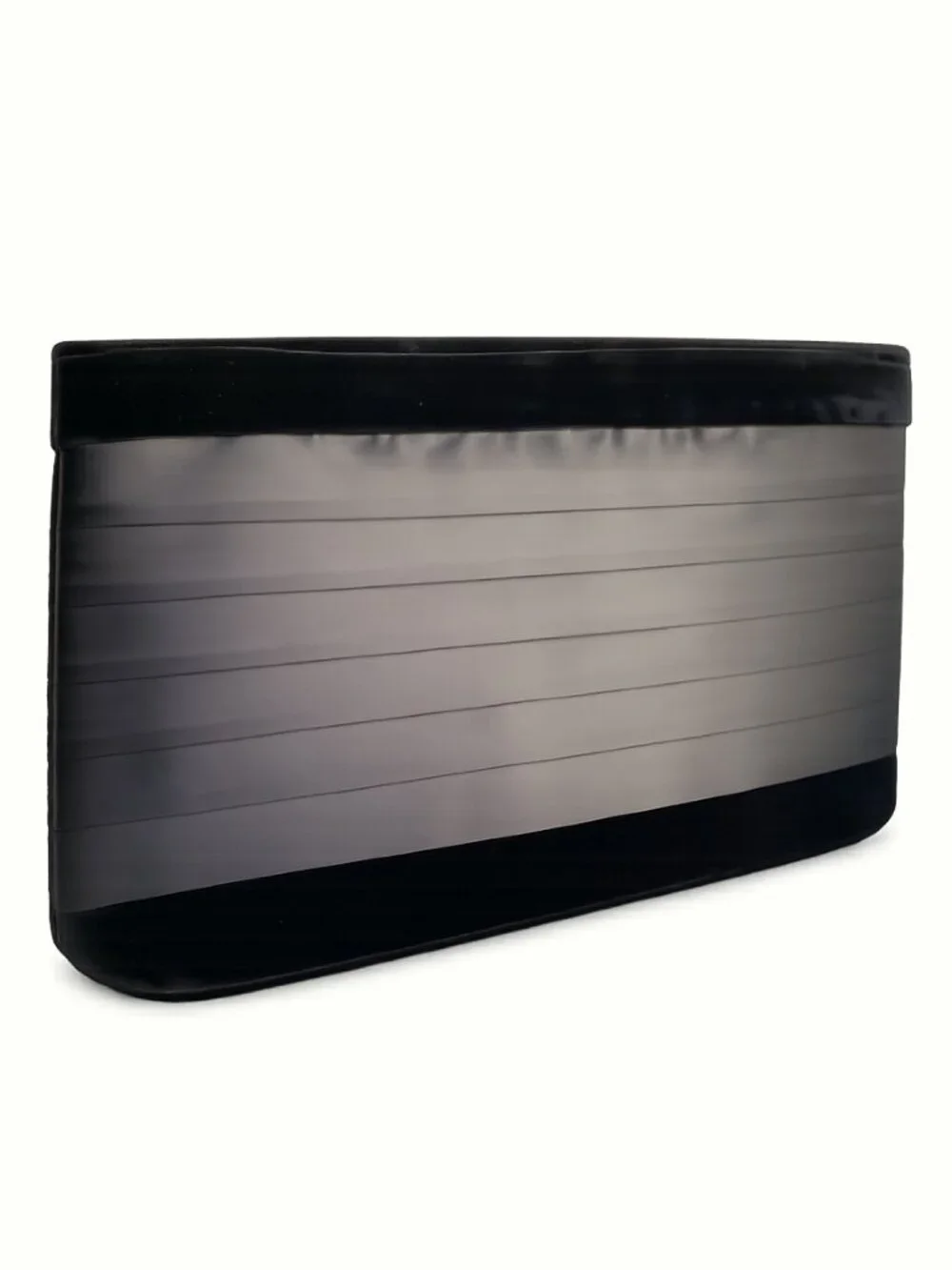 YSL VIP Velvet Satin Clutch Black Evening Bag NWOT Zip Top - Picture 3 of 7